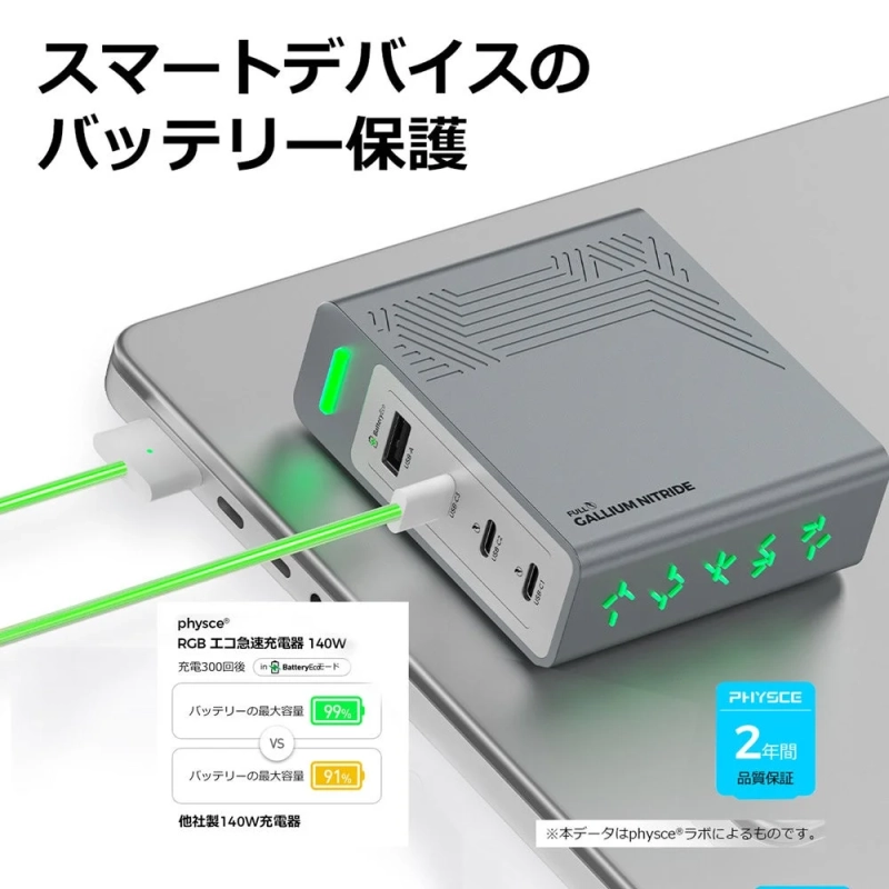 バッテリー保護機能