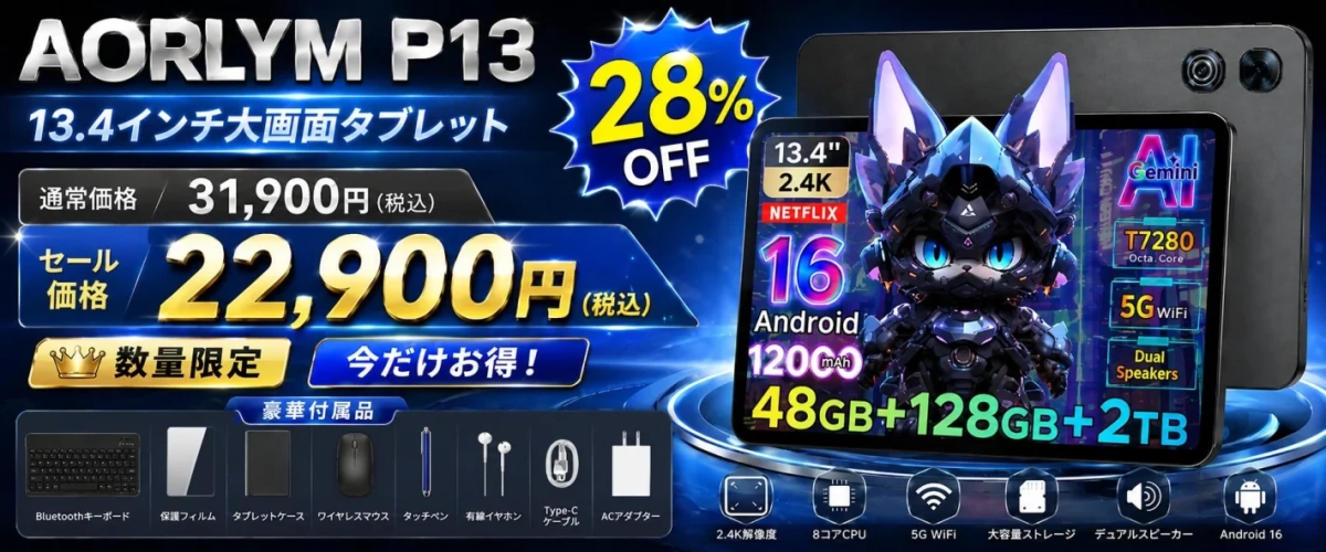 AORLYM P13 セール広告