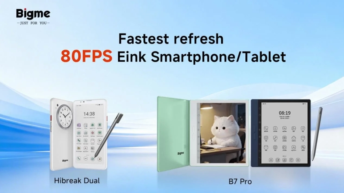 高速リフレッシュレート80FPSの電子ペーパー