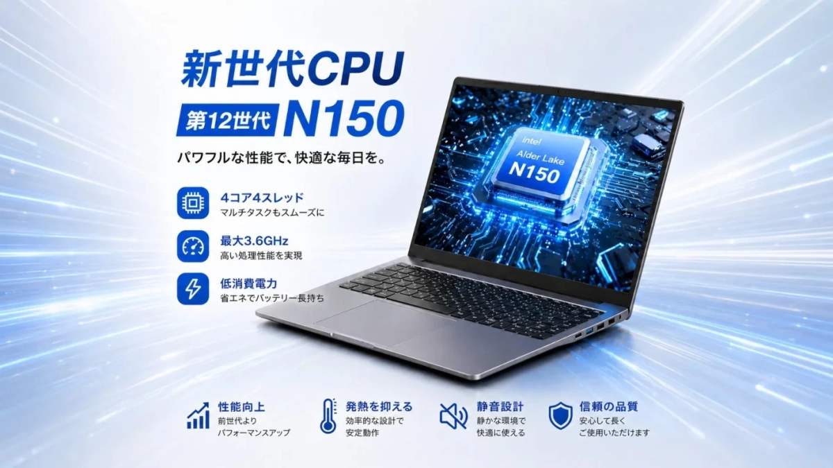 新世代CPU 第12世代 N150
