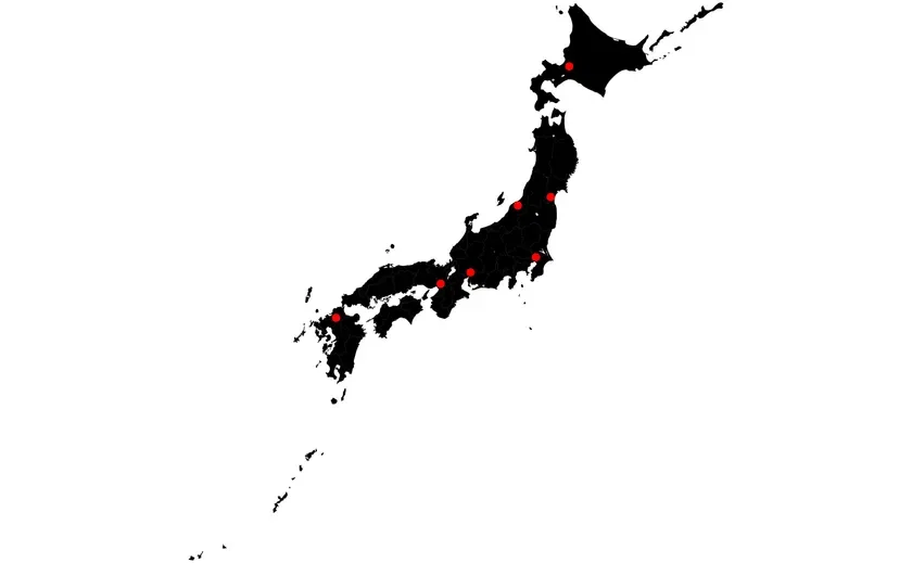国内7都市の計測拠点