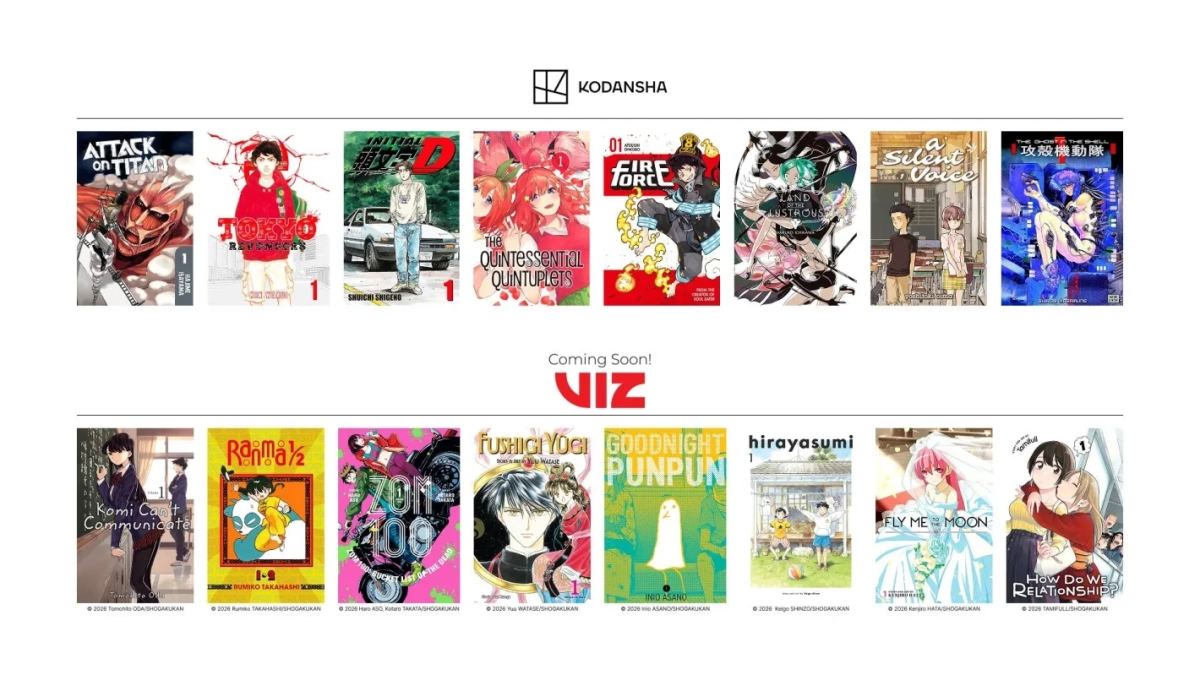 講談社とVIZ Mediaの人気漫画表紙