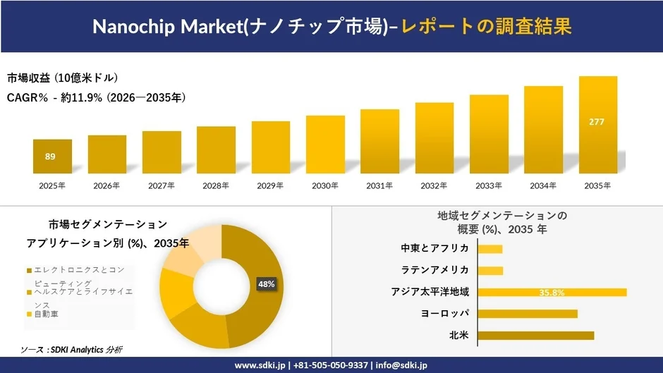 ナノチップ市場の成長予測とセグメンテーション
