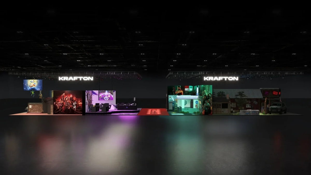 KRAFTONゲーム展示会会場の全景