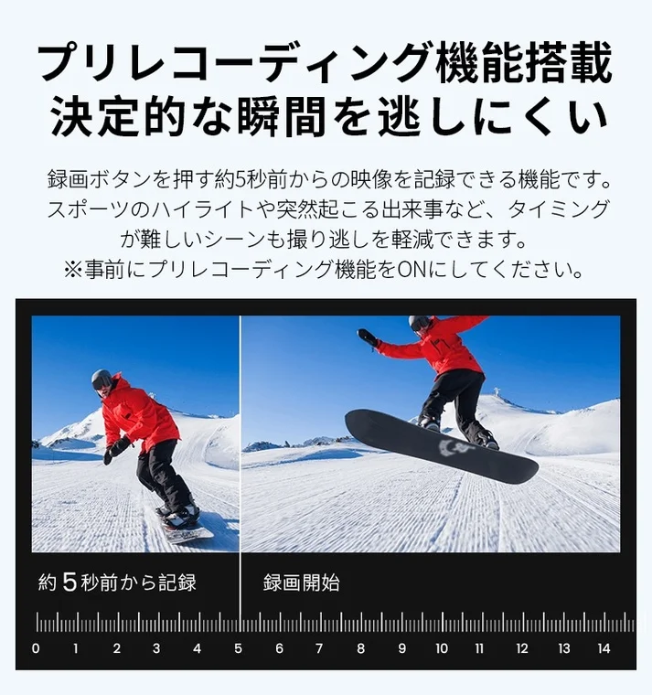 プリレコーディング機能