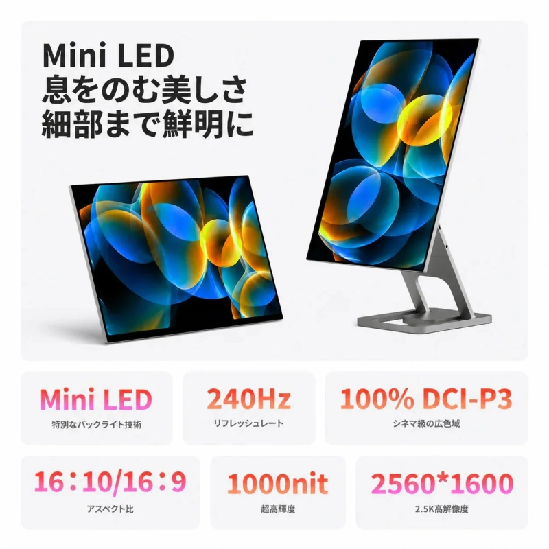 Mini LEDが実現する鮮やかな映像