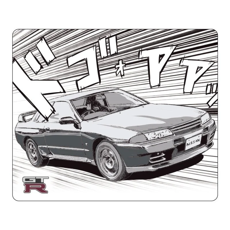 漫画風GT-Rのマウスパッドデザイン