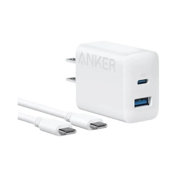Anker Charger（20W, 2-Port）with USB-C & USB-Cケーブル