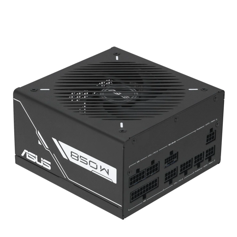 ASUS 850W 電源ユニット、多数のモジュラーケーブルポート