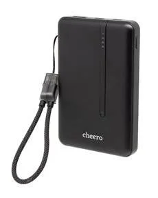 黒のcheero Solitta 10000mAh