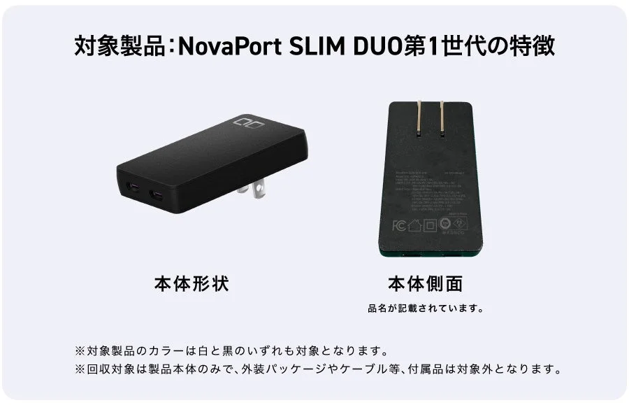 NovaPort SLIM DUO第1世代の製品特徴