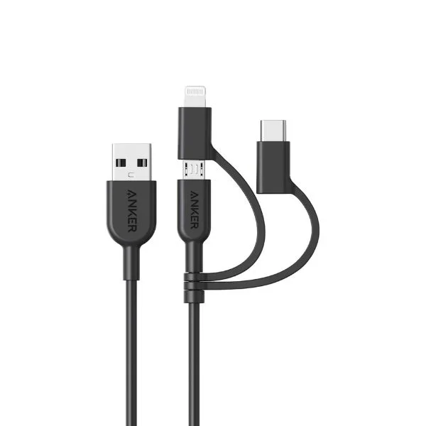 Anker PowerLine II 3-in-1 ケーブル 0.9m