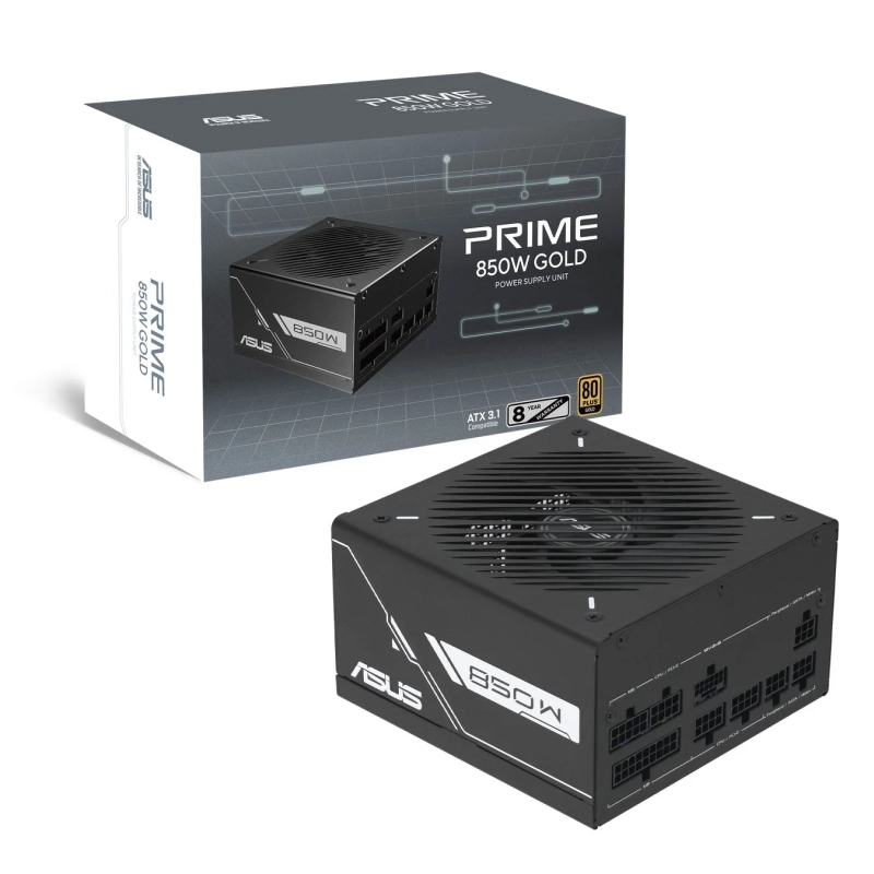 ASUS PRIME 850W GOLD 電源ユニットとパッケージ