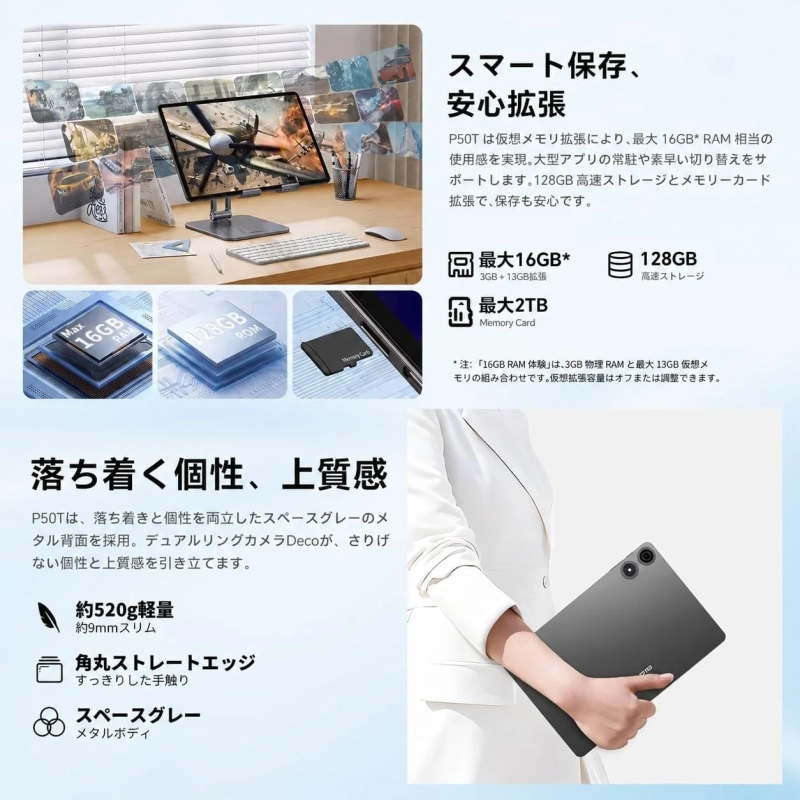 スマート保存、安心拡張