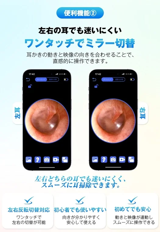 ミラー切替