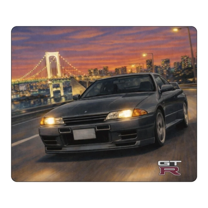 GT-Rと夜景のマウスパッドデザイン