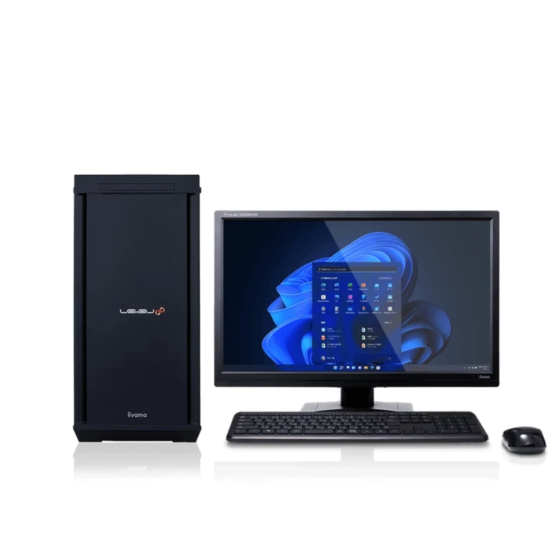 iiyama製LEVEL∞デスクトップPCのフルセット画像