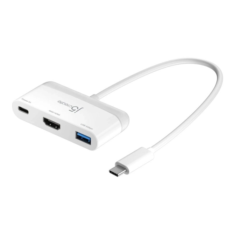 USB-C to PD100W+HDMI+USB 3in1 マルチアダプター