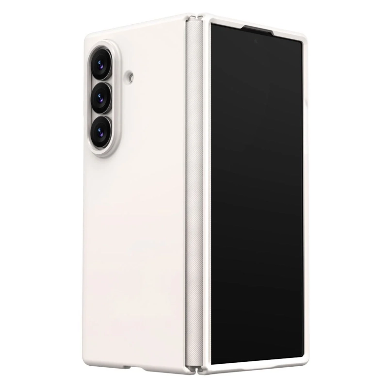 白色の折りたたみスマホ
