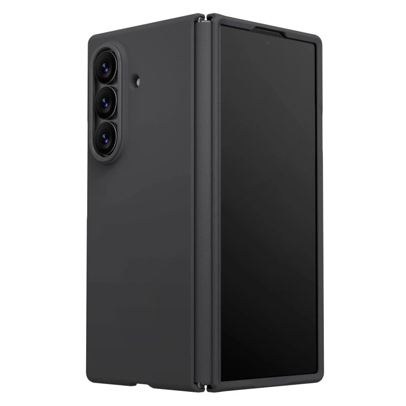 黒色の折りたたみスマホ