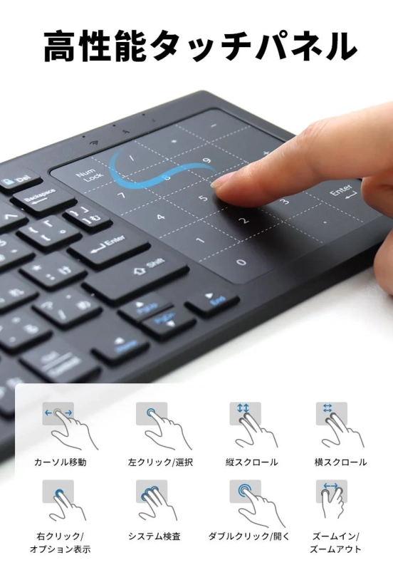 タッチパッドの操作説明