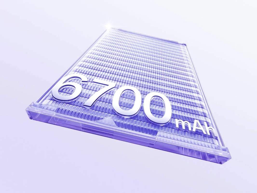 6700mAhバッテリー