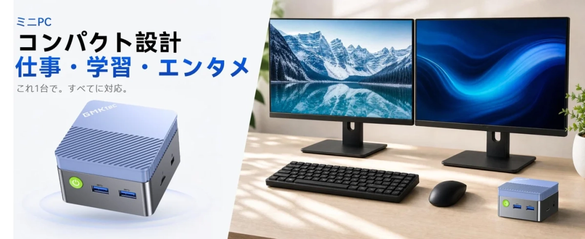 ミニPC コンパクト設計