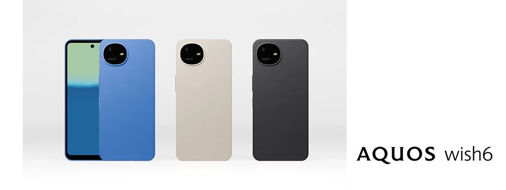 AQUOS wish6の3つのカラーバリエーション