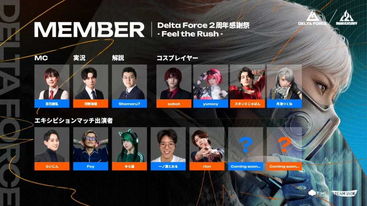Delta Force 2周年感謝祭 出演者