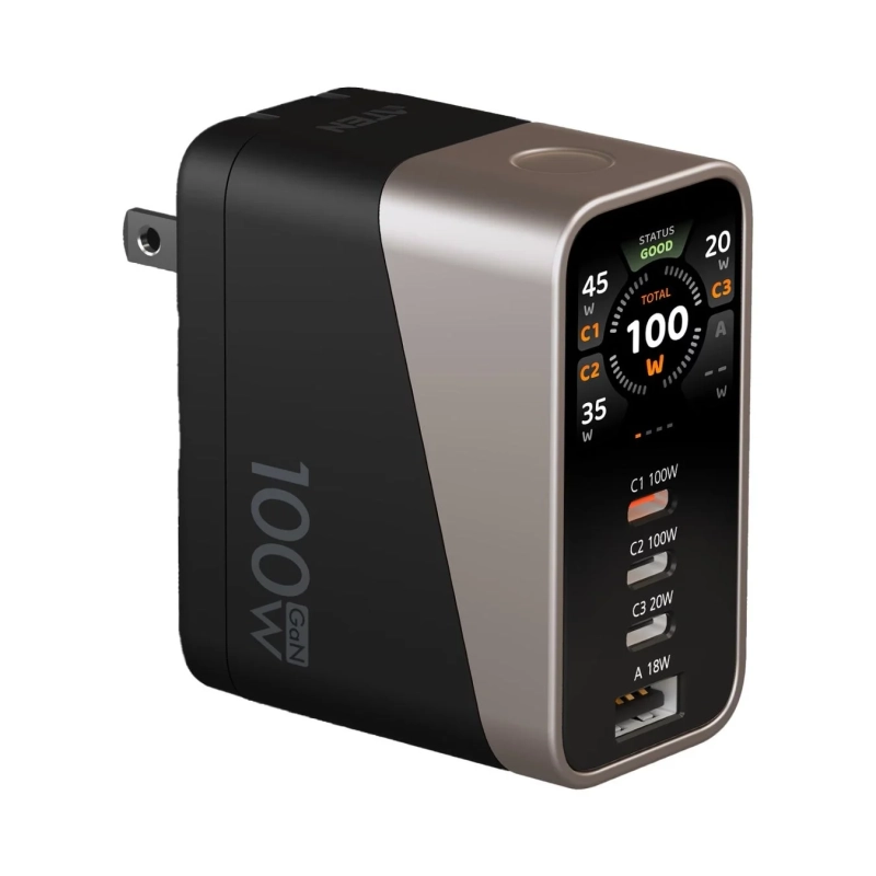 100W GaN ATEN STATUS GOOD TOTAL 100 W C1 45 W C2 35 W C3 20 W C1 100W C2 100W C3 20W A 18W