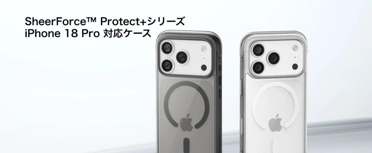 iPhone 18 Pro対応のSheerForce™ Protect+シリーズのクリアケース