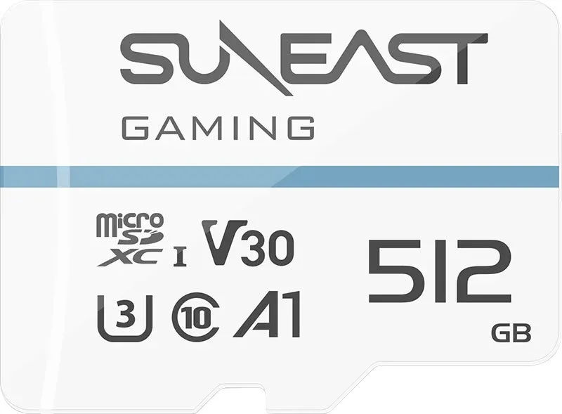 SUNEAST GAMINGブランドのmicroSDXC Iメモリーカードで、容量は512GB
