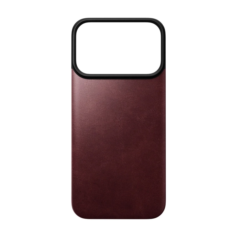 Magnetic Leather Back Horween for iPhone 18Pro/ProMaxシリーズ Burgundy