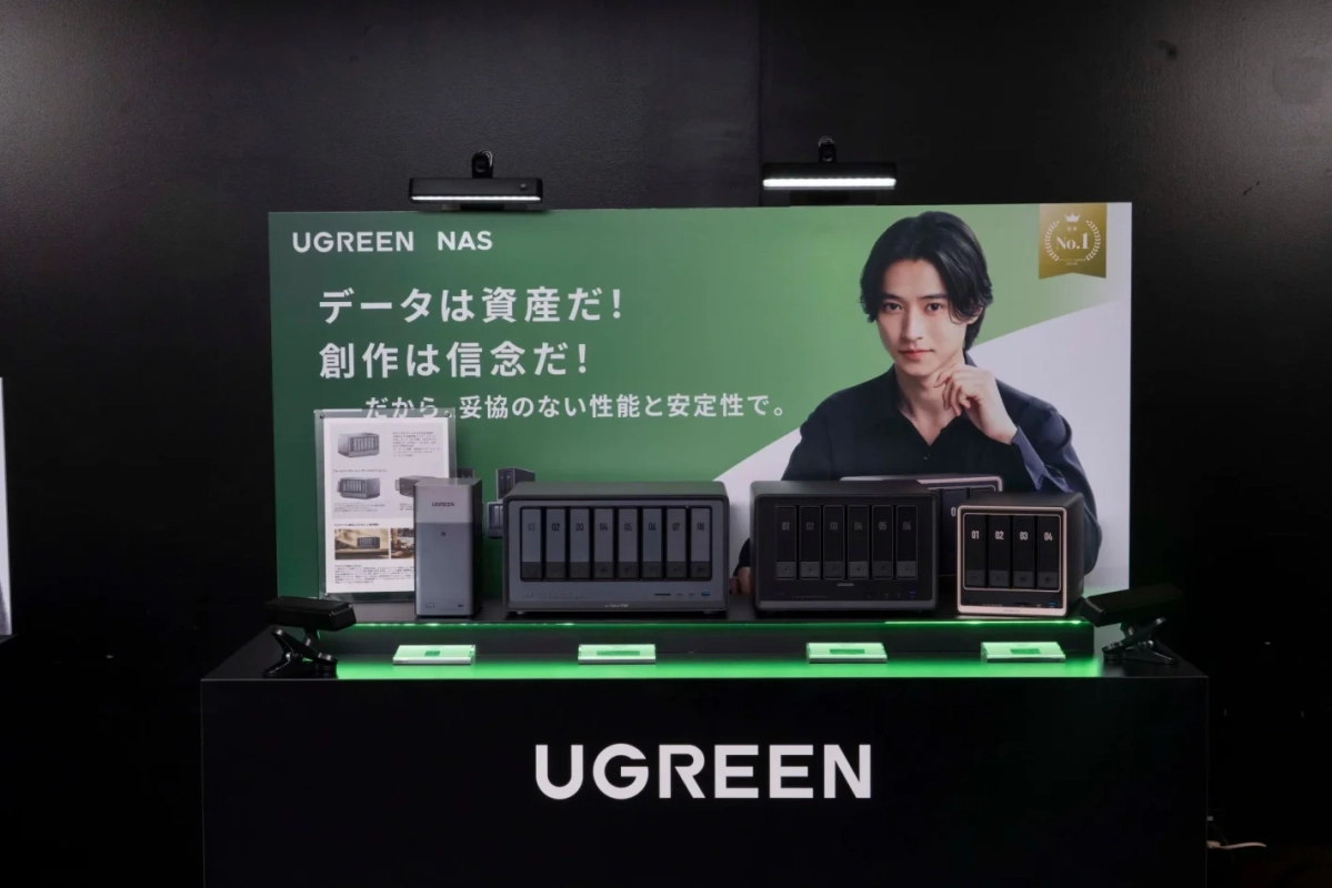 UGREENのNAS製品展示
