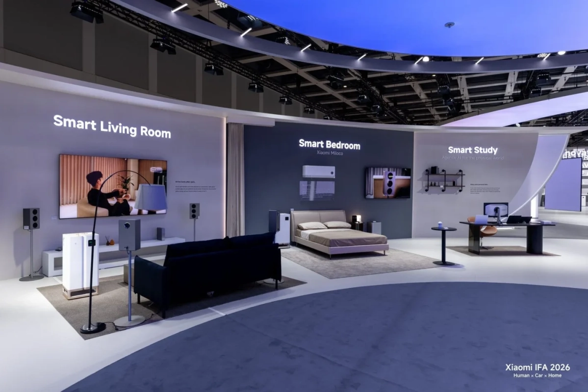 Smart Living Room Arrive home after work. Smart Bedroom Xiaomi Miloco Smart Study Agentic AI for the physical world Enjoy some personal time. Xiaomi IFA 2026 Human x Car x Home