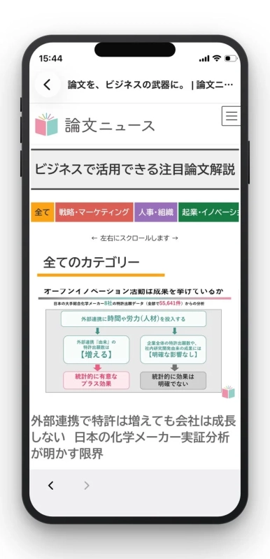 論文を、ビジネスの武器に。