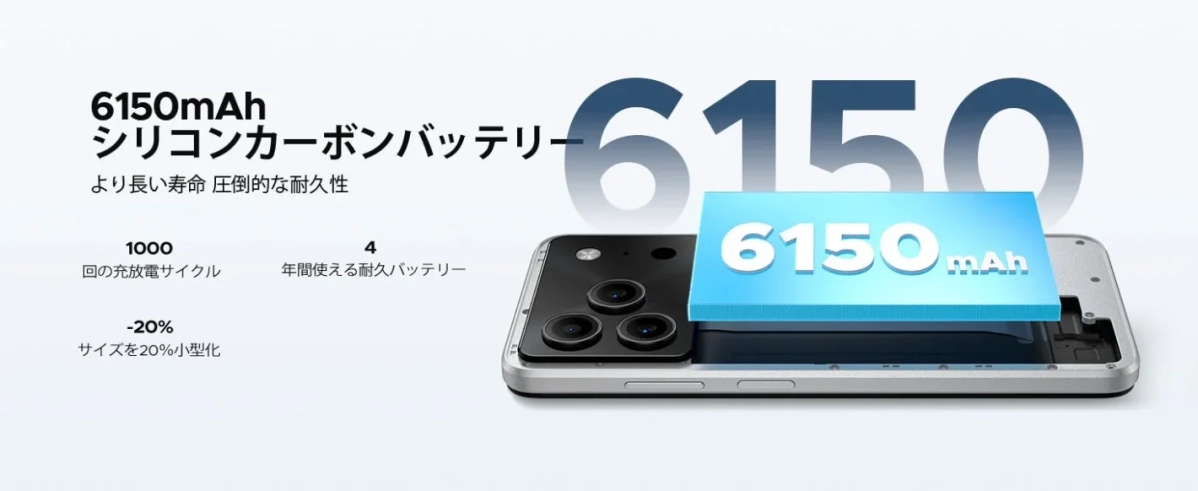 シリコンカーボンバッテリー