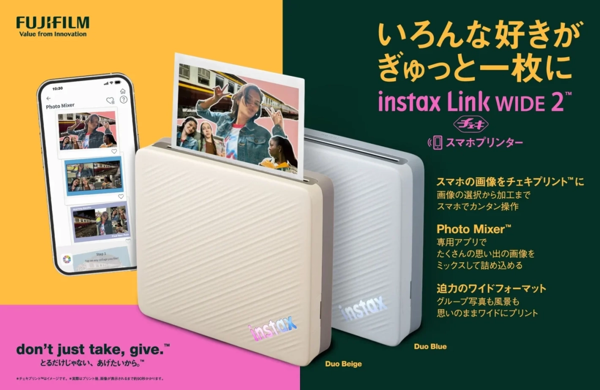 FUJIFILM instax Link WIDE 2™ スマホプリンター