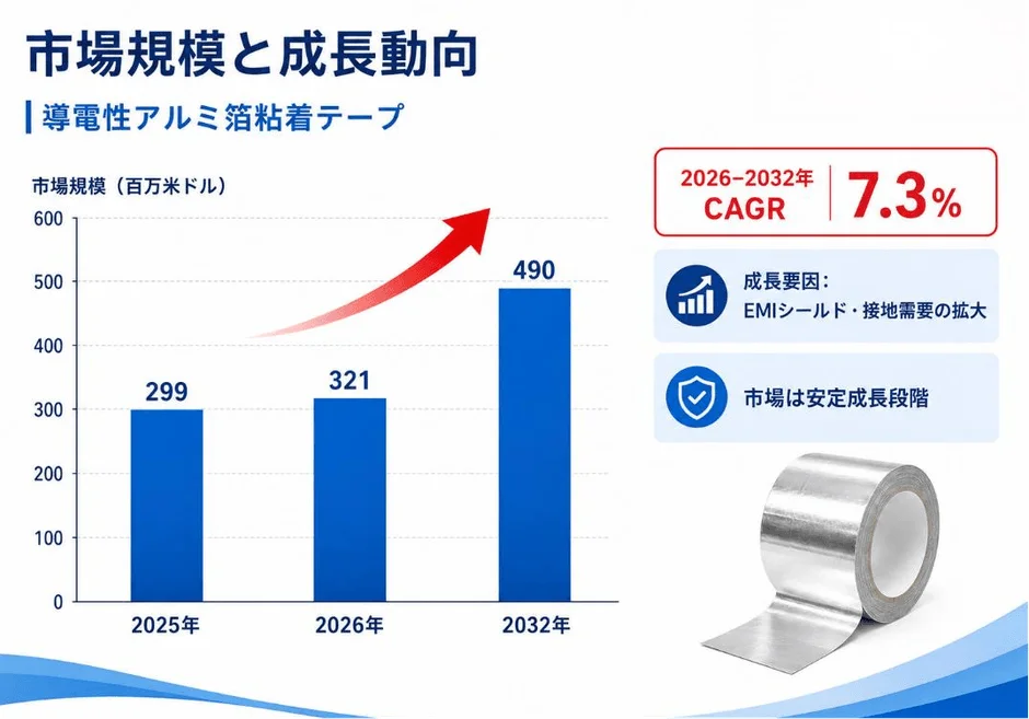 市場規模と成長動向 |導電性アルミ箔粘着テープ