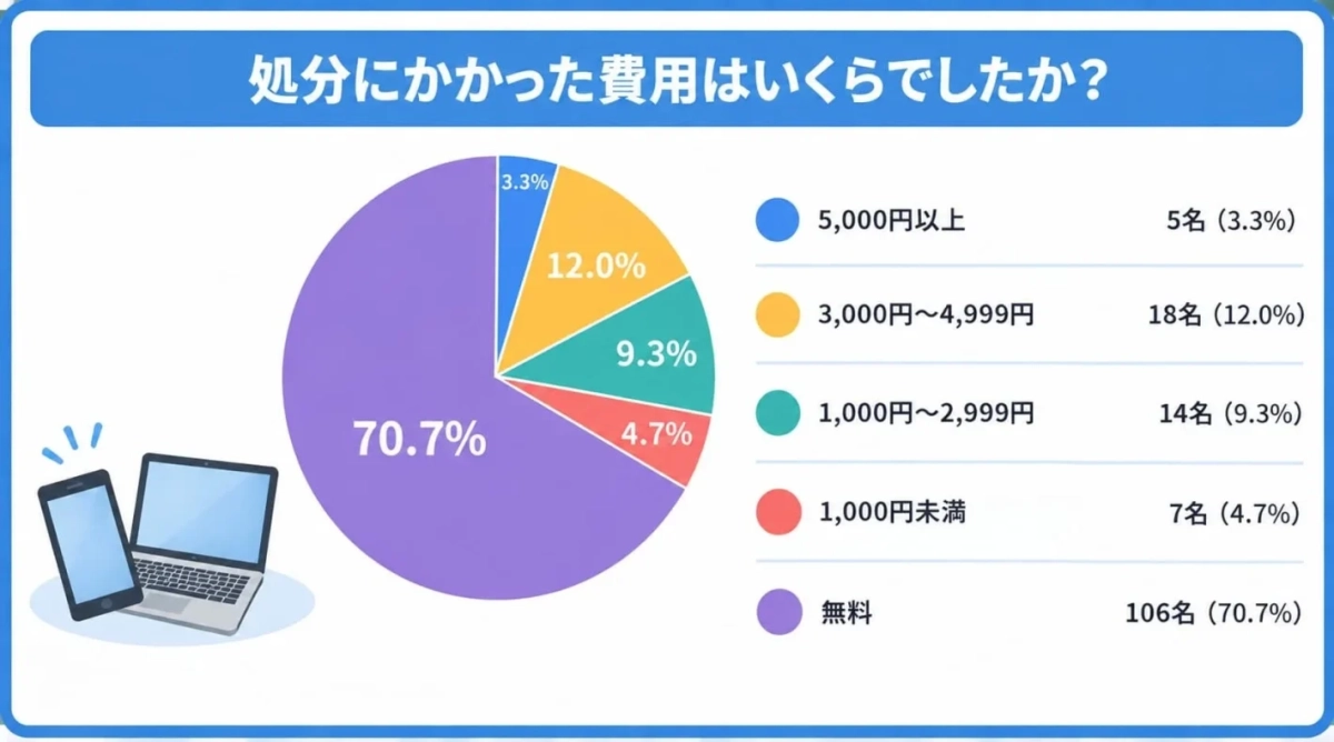 処分にかかった費用