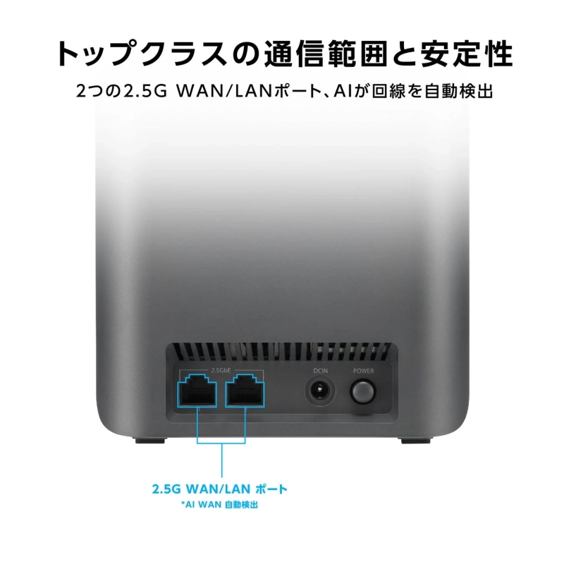 デュアル2.5Gイーサネットポート